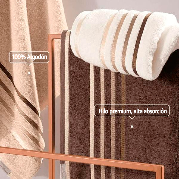Kit de 10 Toallas Super Bañera de Alta Suavidad y Absorción + 5 Toallas de Rostro